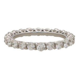 Diamond Full Eternity Ring in White Gold
