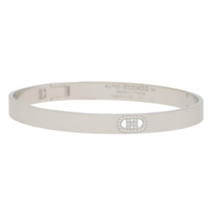 Vintage Hermès D'Ancre Bracelet in White Gold
