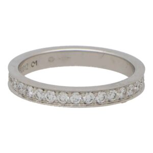 Vintage Fred Paris Diamond Full Eternity Ring