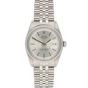 Vintage 1974 Rolex Oyster Perpetual Datejust PiePan silver dial