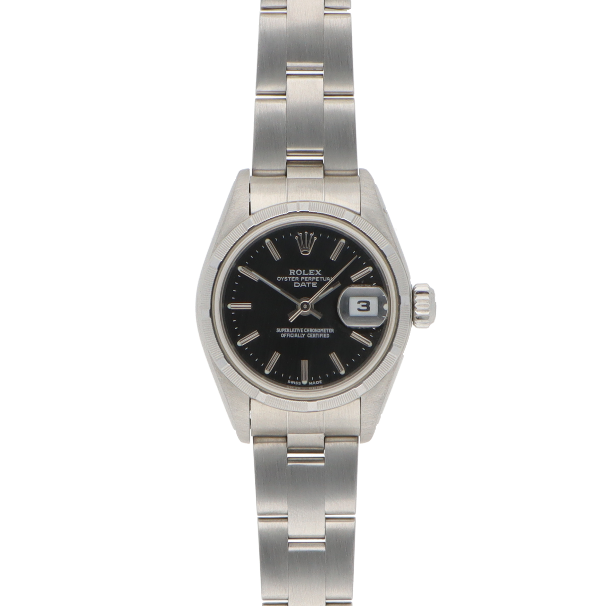 Vintage 1999 26mm Rolex Oyster Perpetual Date with Black Dial