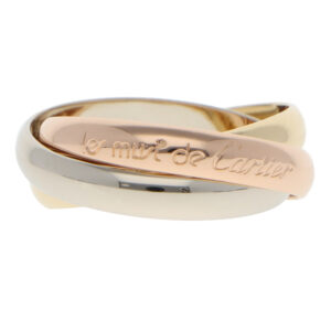 Vintage Les Must de Cartier Trinity Ring, Size 52