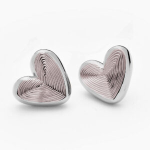 Eléa Chunky Heart Earrings – 18k Rose Gold Plated