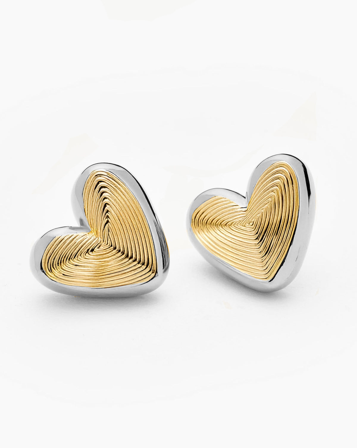 Eléa Chunky Heart Earrings - 18k Gold Plated