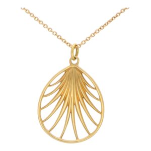 Vintage Paloma Picasso for Tiffany & Co. Villa Palm Necklace in Yellow Gold