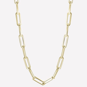 Liz Gold Thick Chain Necklace – 18k Gold Plated Silver