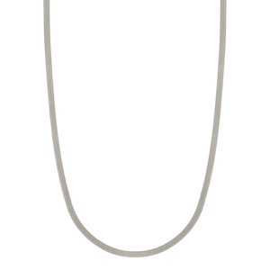 Marena Herringbone Sterling Silver Necklace – 16″