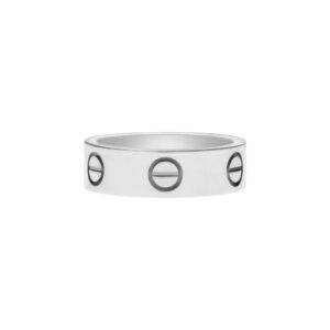 Vintage Cartier LOVE Ring in White Gold, Size 51