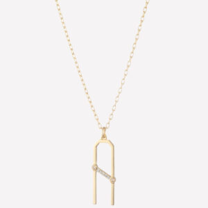 Ariella A Initial Necklace – 18k Gold Plated