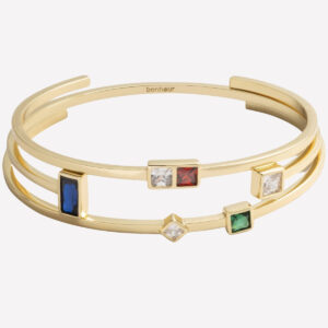 Claudette Bracelet Cuffs – 18k Gold Plated