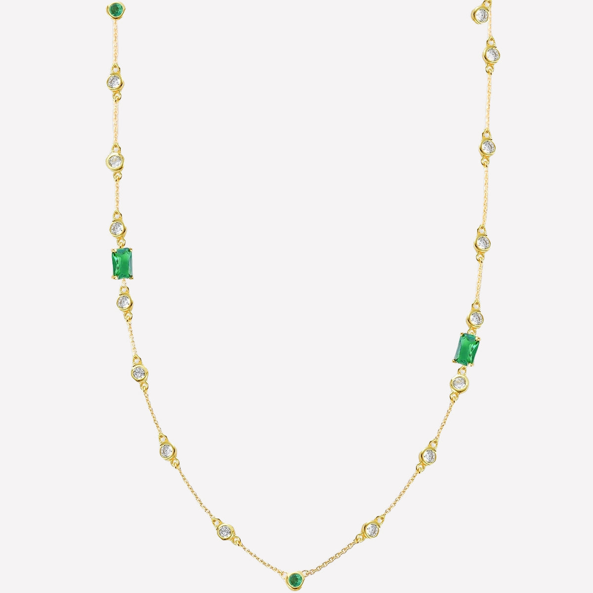 Josette Charm Necklace Chain - Rhodium Plated
