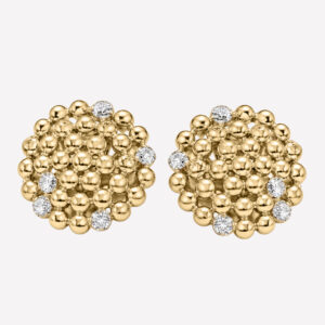 Taylor Crystal Stud Earrings – Rhodium Plated Silver