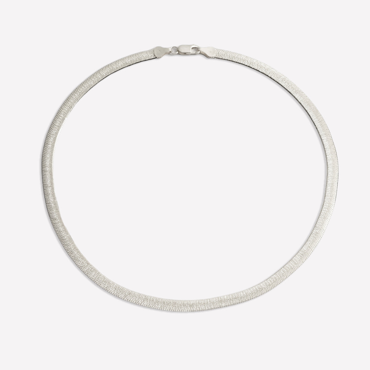 Angelique Diamond Cut Silver Chain - 16" / Rhodium Plated Silver