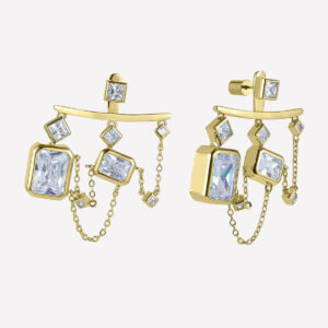 Celeste Ear Jacket Earrings – 18k Gold Plated