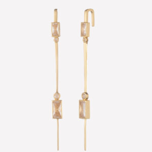 Virginie Ear Pin Earrings – 18k Gold Plated / Pair