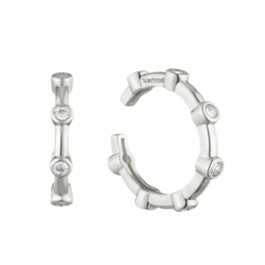 Diana Earlobe Cuff Earrings – Rhodium Plated
