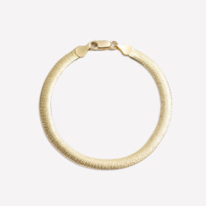 Angelique Gold Diamond Cut Bracelet – 18k Gold Plated Silver