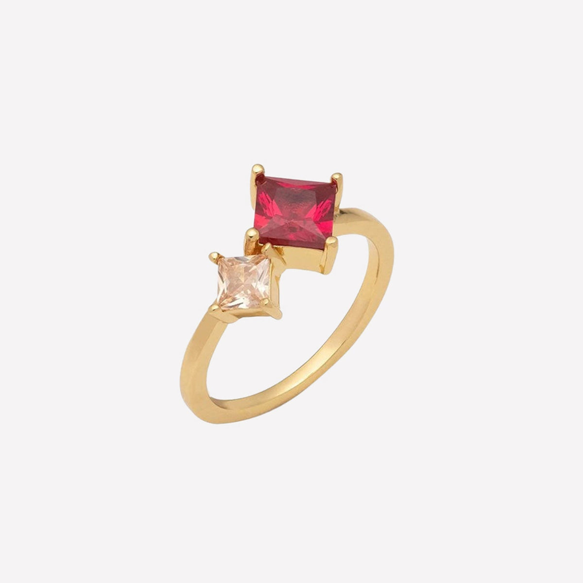 Marion Gold Stone Ring - 18k Gold Plated / 7