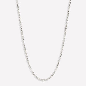 Ceili Silver Cable Chain – Rhodium Plated