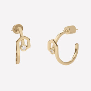 Julien Small Hoops – 18k Rose Gold Plated Brass
