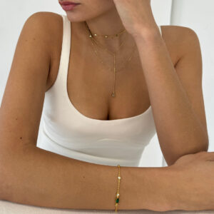 Julien Y Shaped Necklace – 18k Rose Gold Plated