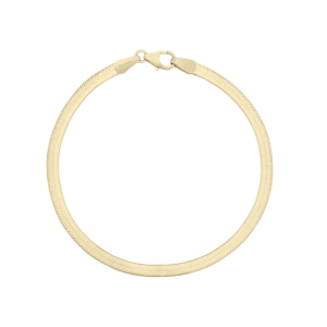 Marena Yellow Gold Herringbone Bracelet