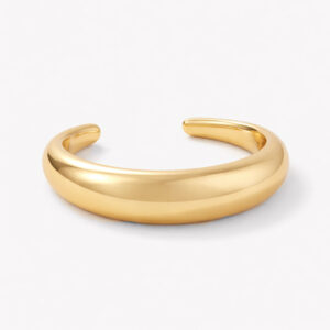 Daphné Cuff – Rhodium Plated