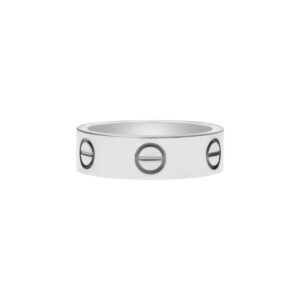 Vintage Cartier LOVE Ring in White Gold, Size 51