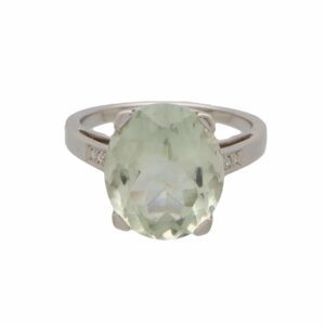 Vintage Mauboussin Gueule d'Amour Aquamarine and Diamond Ring