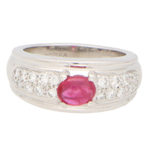 Vintage Boucheron Ruby and Diamond Ring