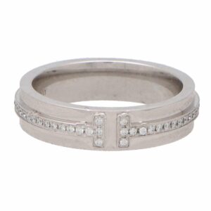 Vintage Tiffany & Co. Tiffany T Narrow Diamond Band Ring