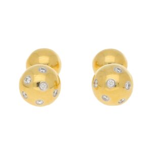 Vintage Tiffany & Co. Etoile Diamond Bar Cufflinks