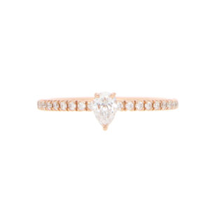 Vintage Cartier Etincelle Pear Cut Diamond Ring