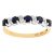 Diamant L’Eternel Womens 9ct Yellow Gold Sapphire And Diamond Eternity Ring – Size L