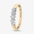 9ct Yellow Gold 0.25ct Graduating Five Stone Diamond Ring PR02707Y N