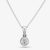 9ct White Gold 0.25ct Rubover Diamond Pendant 1305P/9W/DQ1025