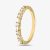 18ct Yellow Gold 0.45ct Baguette & Brilliant Cut Diamond Half Eternity Ring PR09207 18KY N