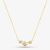 18ct Yellow Gold 0.50ct Brilliant Cut Diamond Three Stone Necklace HSN1036(0.50CT)