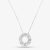 18ct White Gold 0.66ct Marquise & Brilliant Cut Diamond Circle Pendant Necklace P38157GW18DD