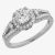 Arctic Circle Diamonds 18ct White Gold 1.01ct Round Brilliant Diamond Cluster Ring UKR11008/100