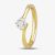 1888 Collection 18ct Gold 0.50ct Diamond Twisted Solitaire Ring RI-137(.50CT PLUS) G/SI2/0.50ct