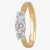 1888 Collection 18ct Gold 0.75ct Diamond Trilogy Ring R3-145(.75CT PLUS)- G-H/SI2/0.78ct