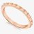 Sterling Silver Rose Gold Pyramid Stacking Ring (N) 8.80.0850 N