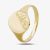 9ct Yellow Gold Half-Engraved Oval Signet Ring (W) G36-A W