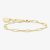 THOMAS SABO Gold Plated White Cold Enamel Long Link 15cm Charm Bracelet X0286-427-39-15