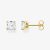 THOMAS SABO Gold Plated White Stone Stud Earrings H2174-414-14