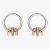 Hot Diamonds Trio Three-Colour Barrel Earrings DE708