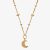 ChloBo Gold Plated Moon Mandala Necklace GN3387