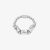 ChloBo Silver Chunky Twist Bead Ring SR2TC