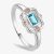 Clogau Silver & 9ct Rose Gold Enchanted Gateways Swiss Blue Topaz Ring 3SEGW0729-O